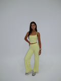 Daisy Flared Pants - Sorbet Yellow