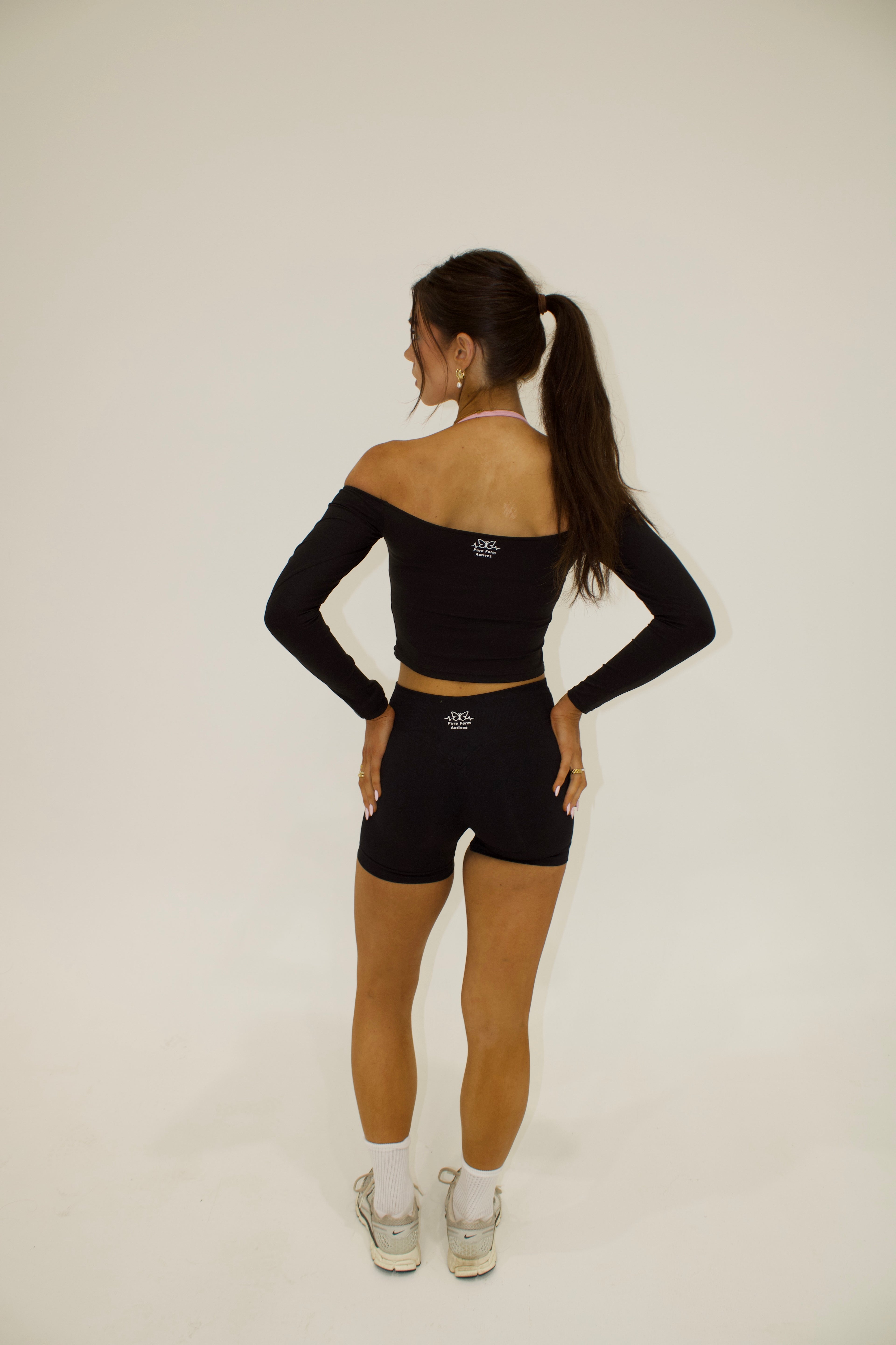 Sophia Off The Shoulder Top -  Black