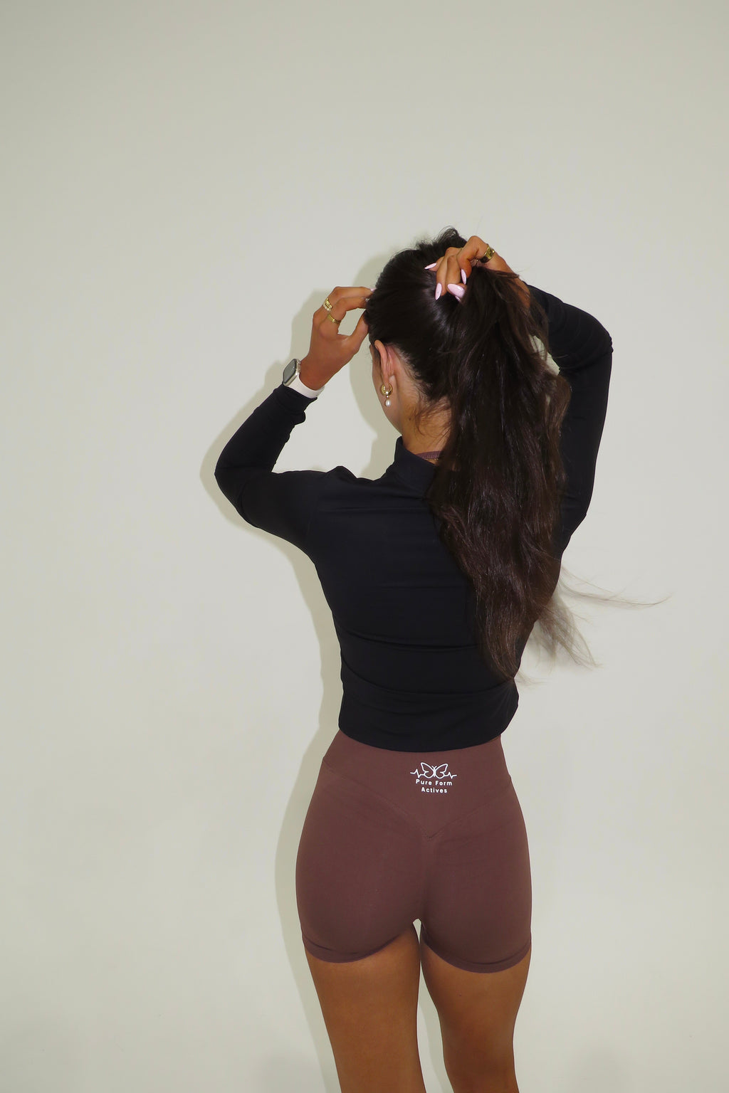 Hazel Halter Crop - Brown