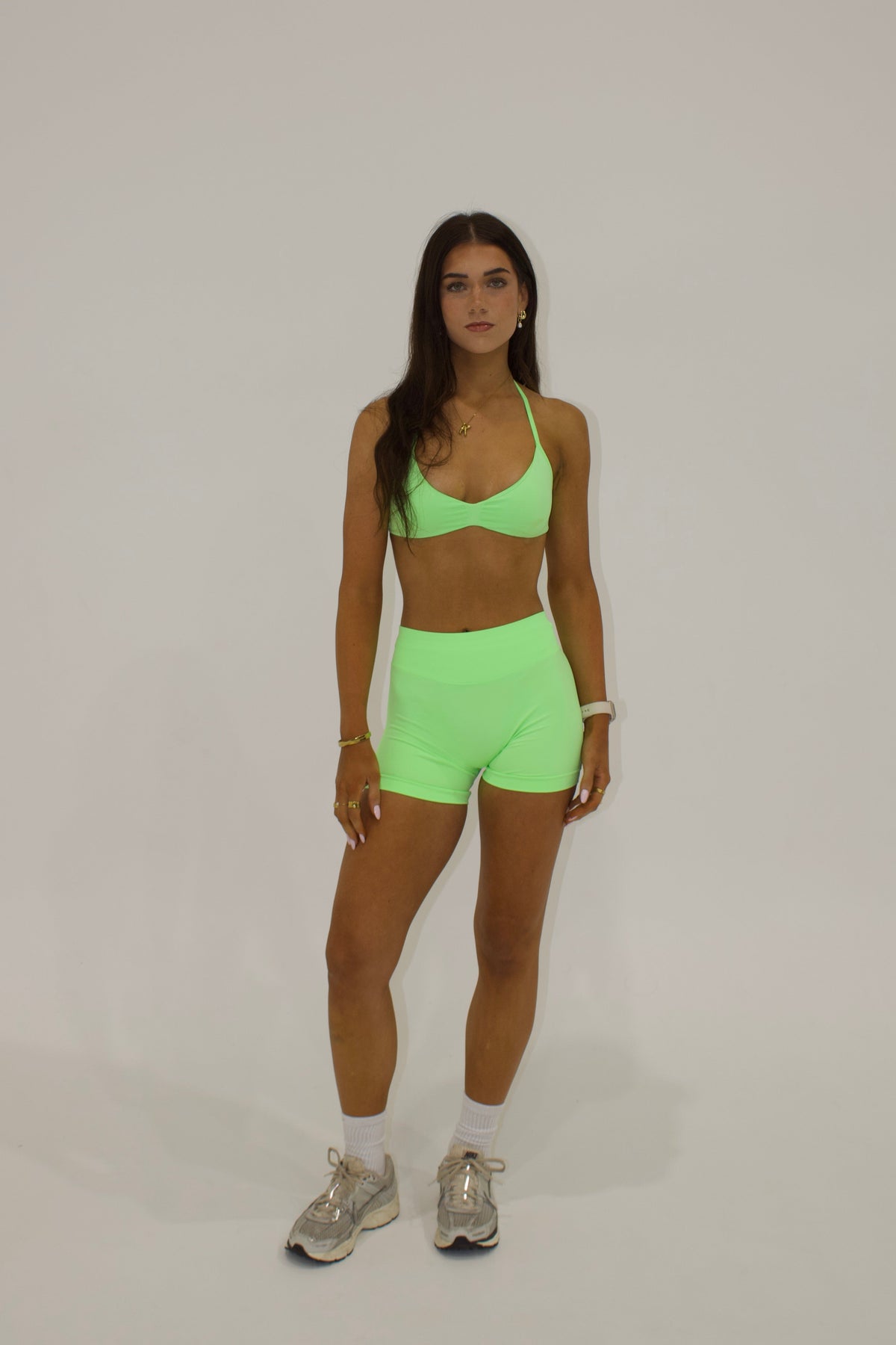 Flora Shorts - Neon Green