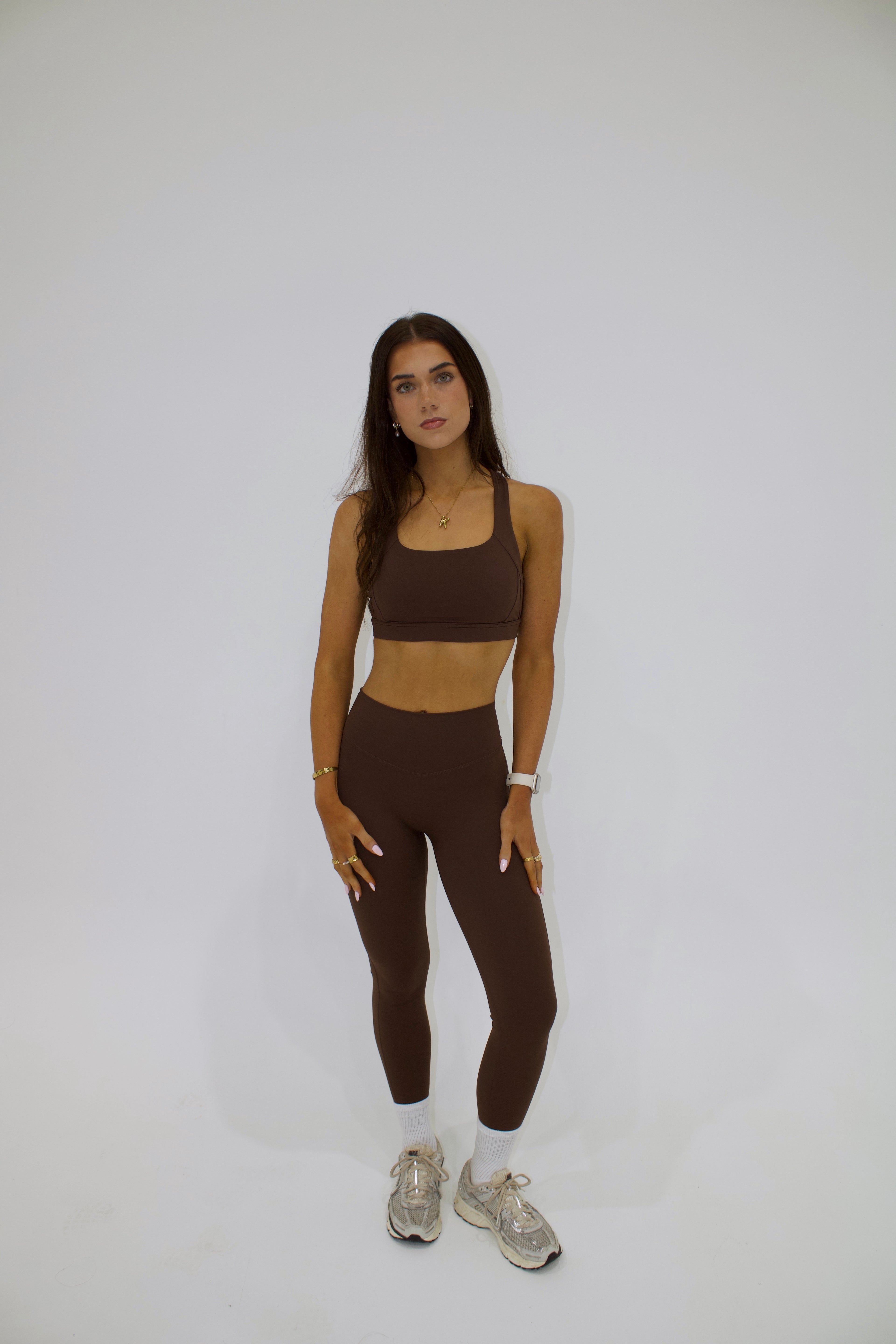 Asha Sports Bra - Brown