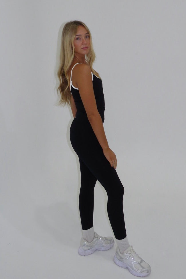 Sadie Two Toned Leggings - Black/White