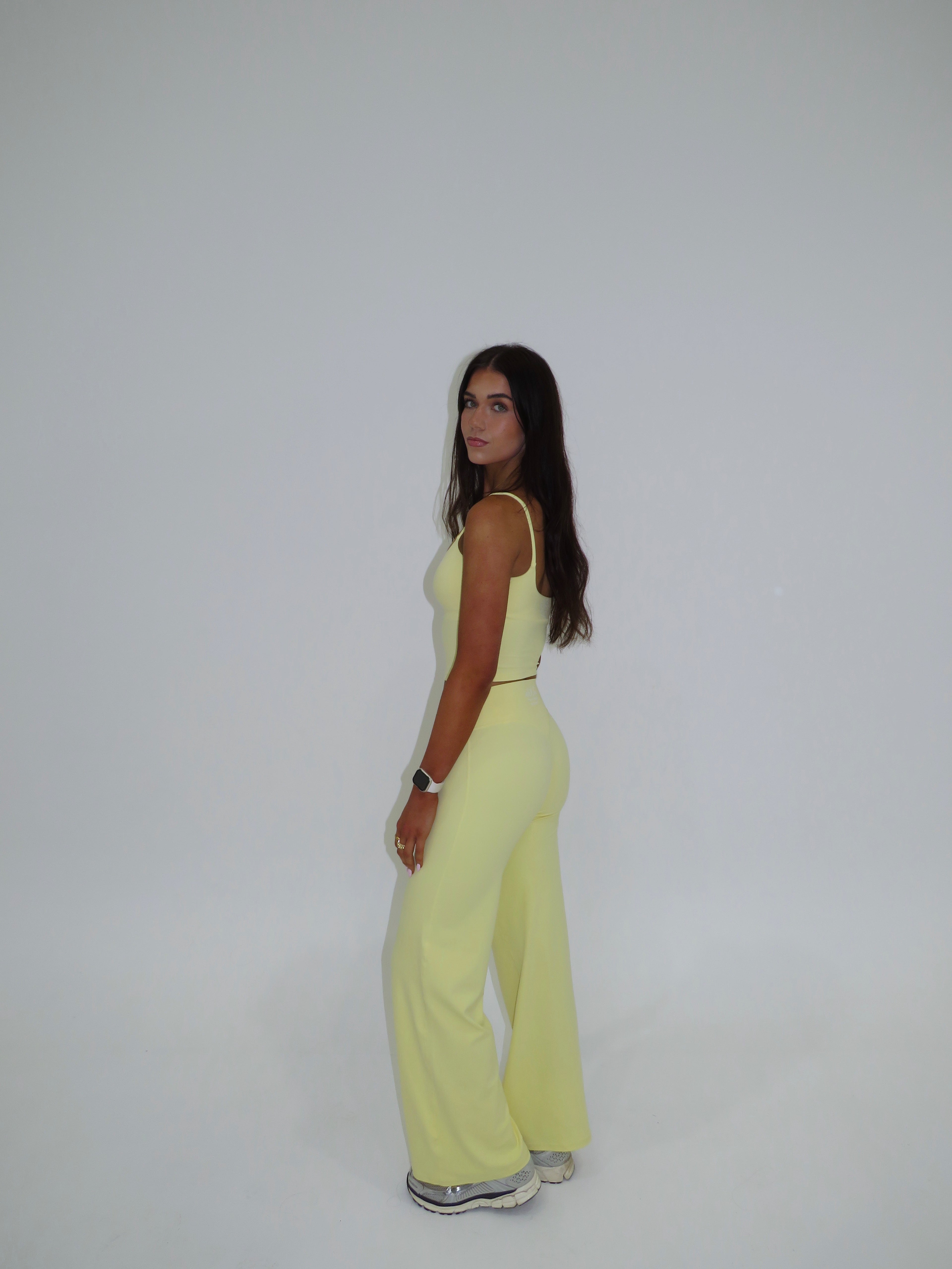 Daisy Flared Pants - Sorbet Yellow