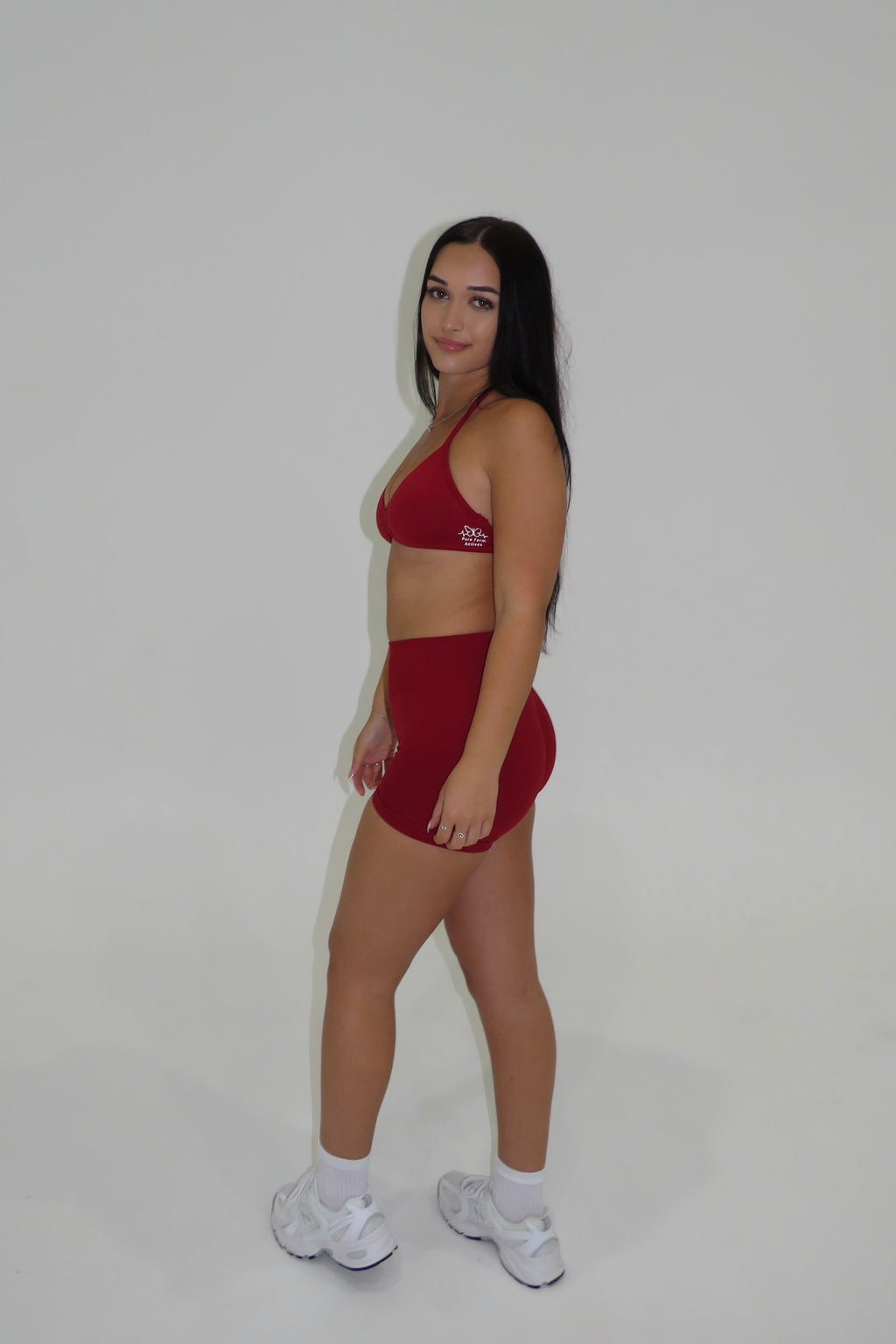 Poppy Halter Crop - Red