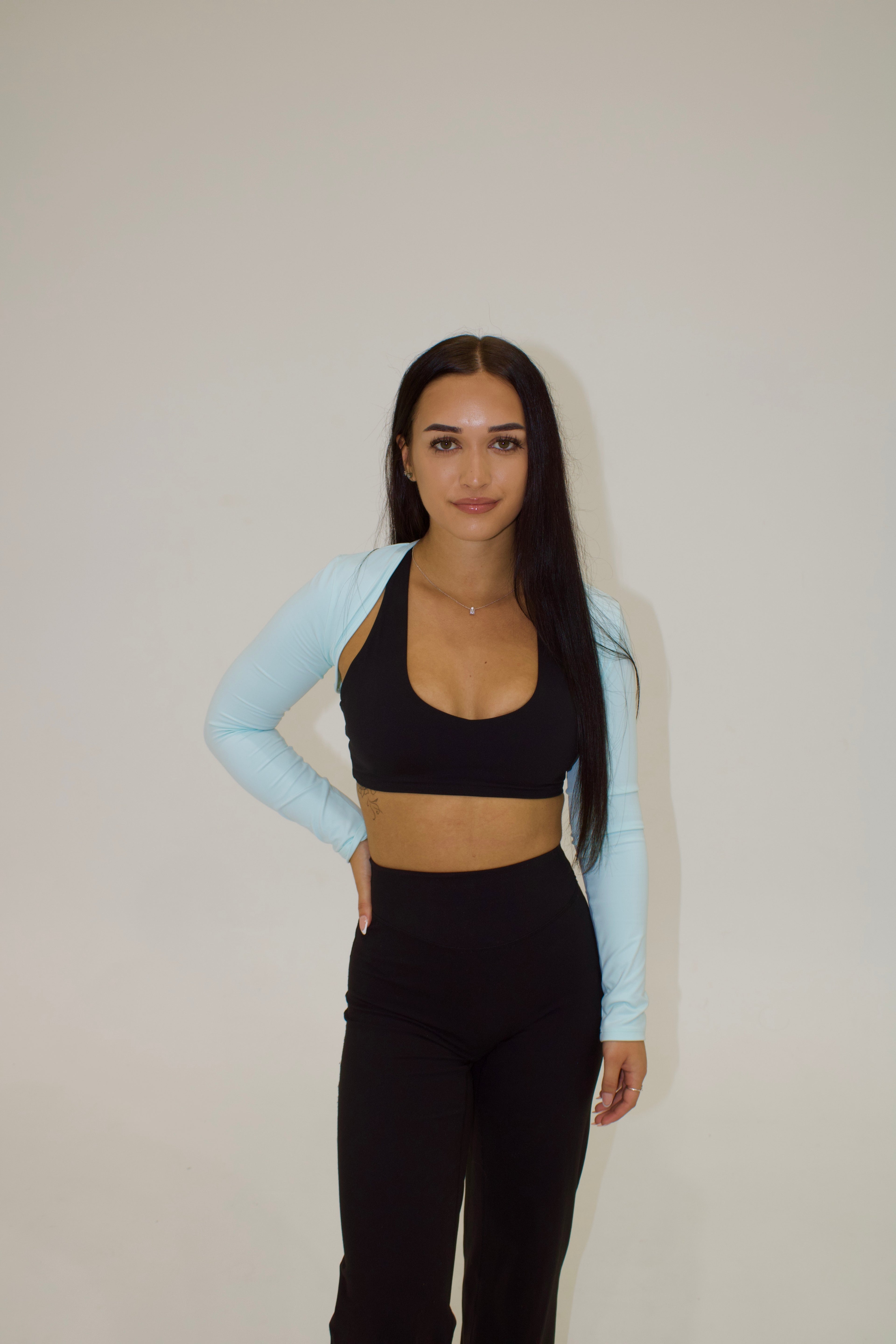 Ayla Arm Sleeves - Baby Blue