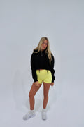 Amara Cropped Hoodie - Black