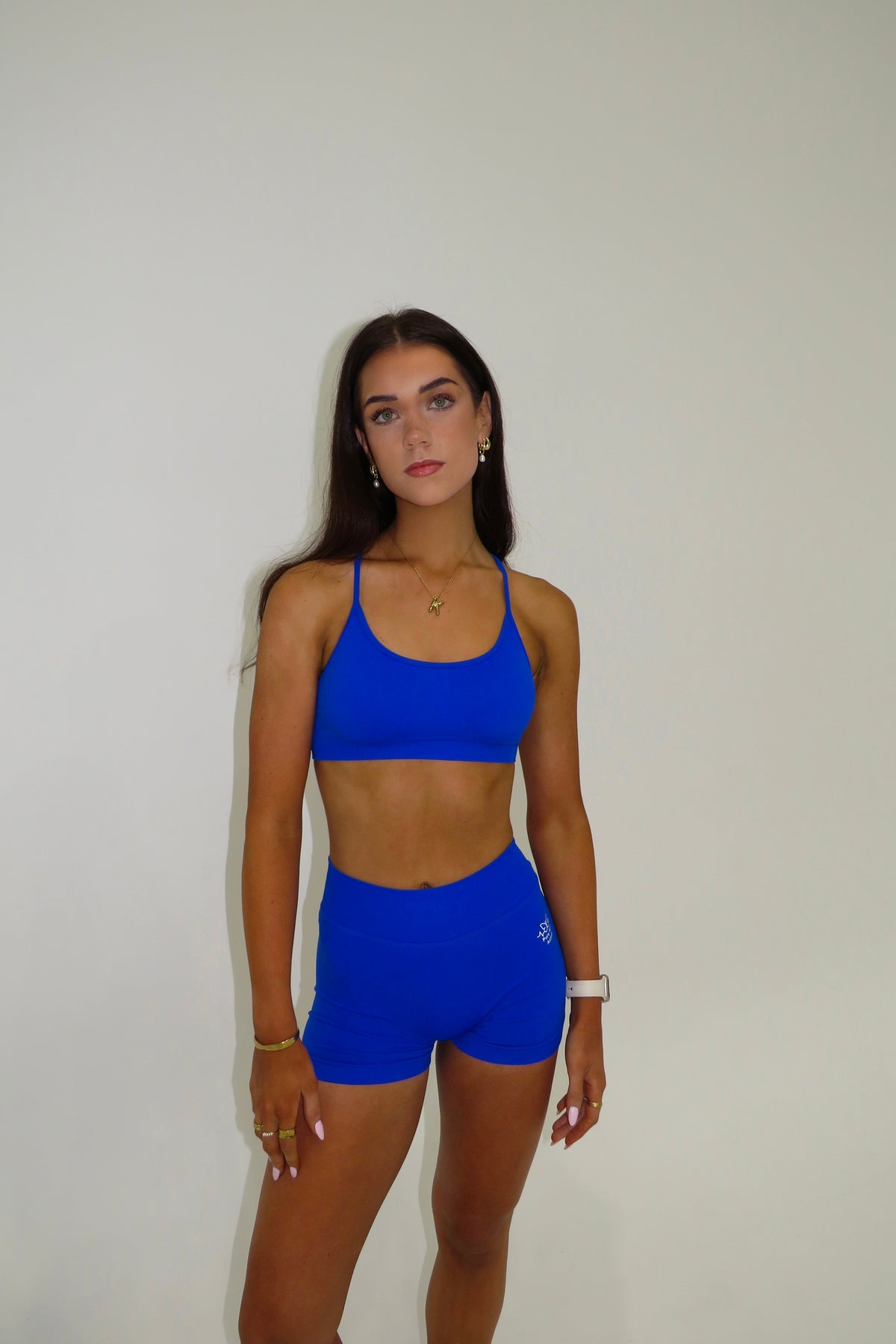 Lena Criss-Cross Crop - Dark Blue