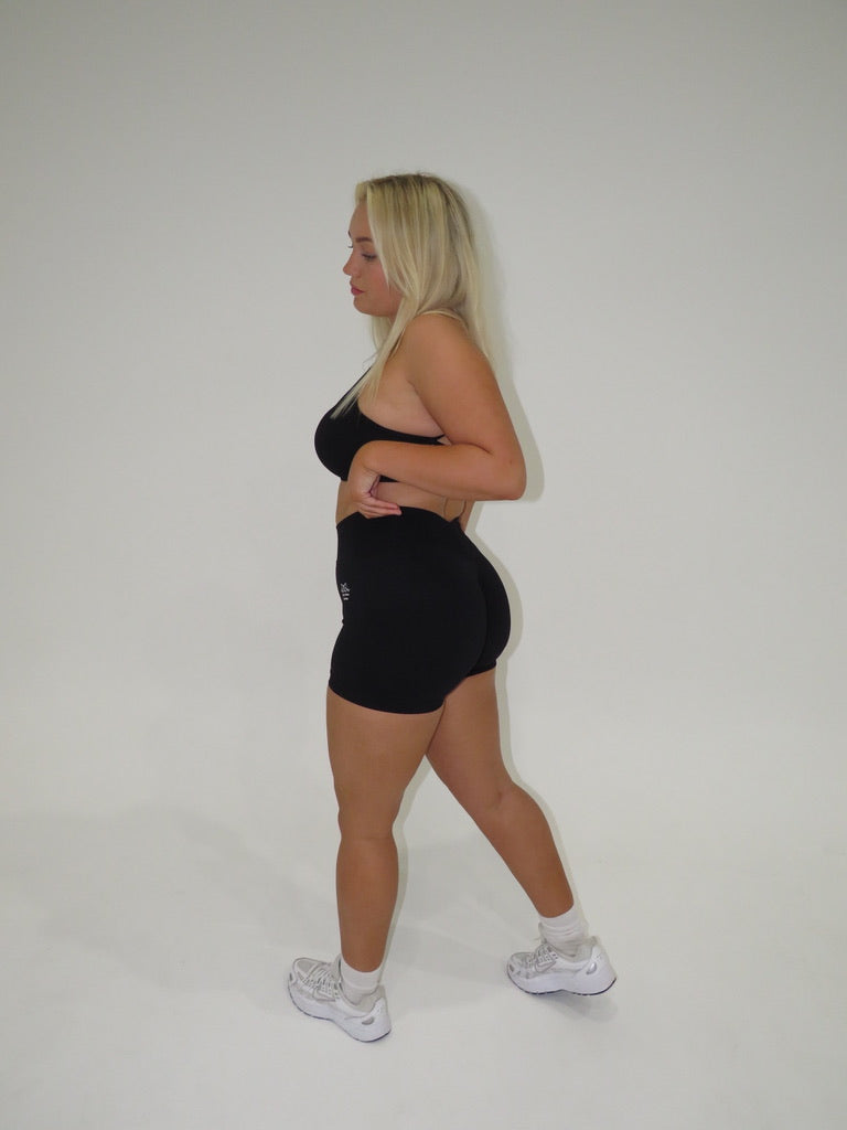 Milly V-Cut Shorts - Black
