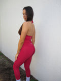 Nova 7/8 Leggings - Cherry Red