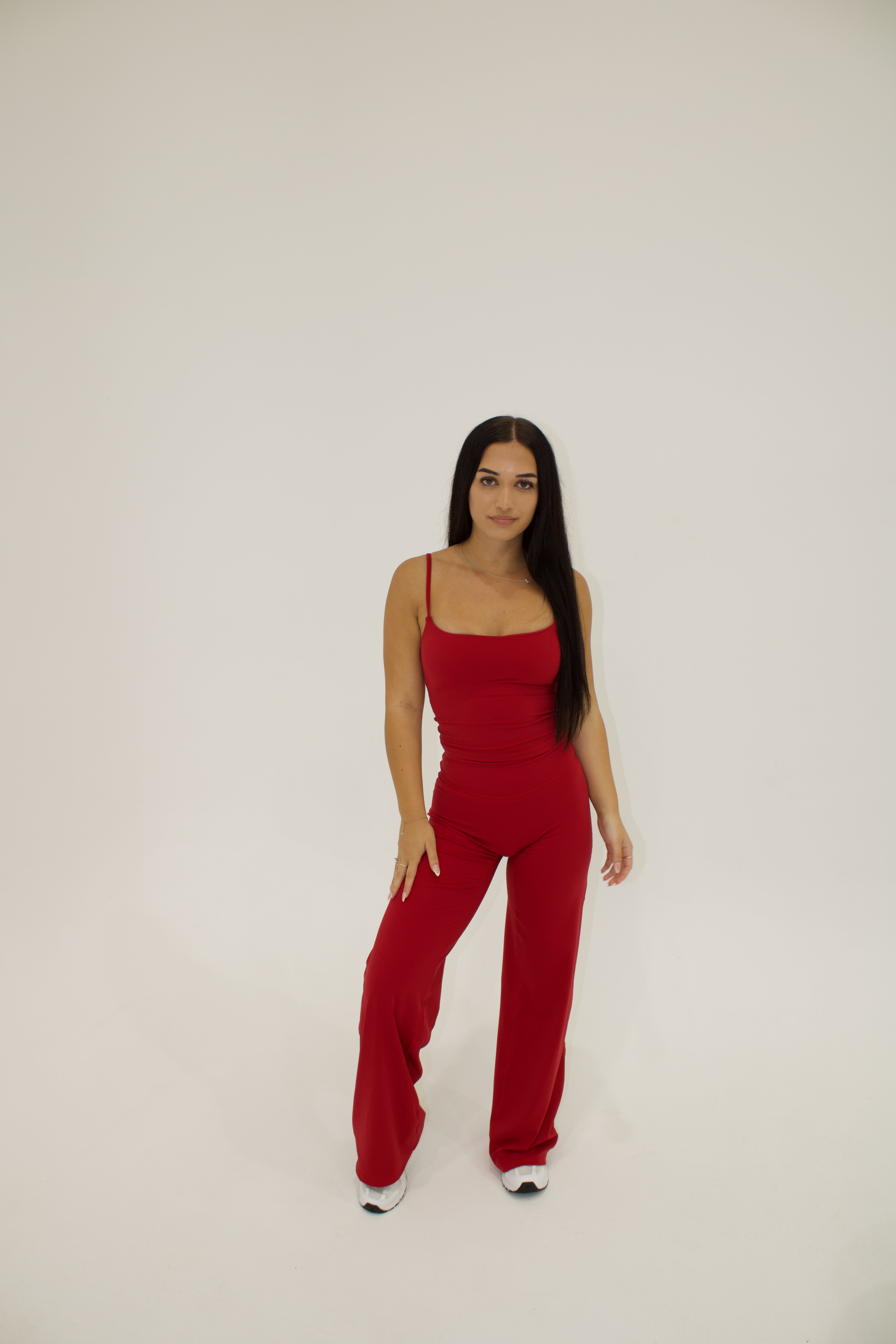 Ruby Flared Pants - Red