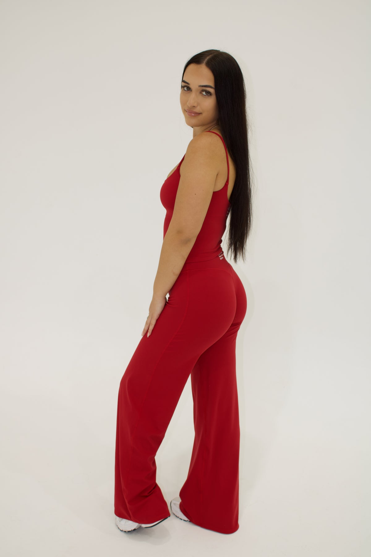 Ruby Flared Pants - Red