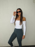 Sophia Off The Shoulder Top -  White